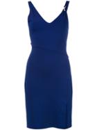 Versus Suspender Strap Dress, Women's, Size: 44, Blue, Viscose/polyamide/spandex/elastane