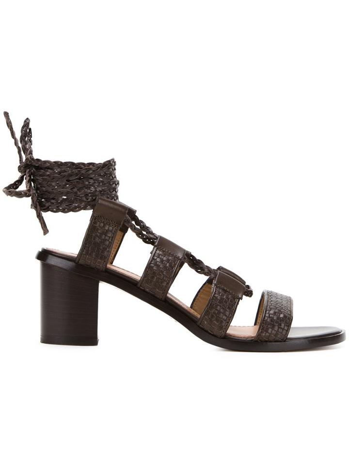 Scanlan Theodore Braided Mid-heel Sandals