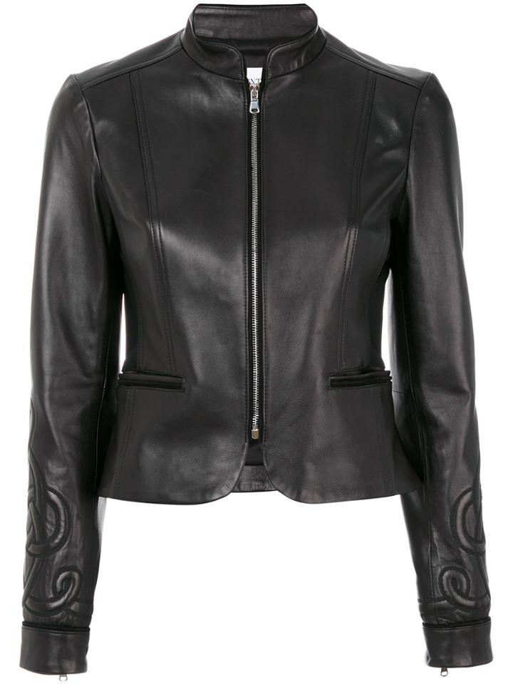Red Valentino Fitted Zip Jacket - Black