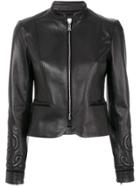 Red Valentino Fitted Zip Jacket - Black