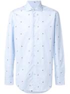 Etro Bug And Butterfly Patterned Shirt - Blue