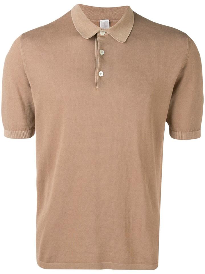 Eleventy Knit Polo Shirt - Neutrals