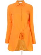 Rosetta Getty Apron Wrap Shirt - Orange