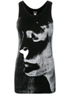 Ann Demeulemeester Face Print Tank Top - Black