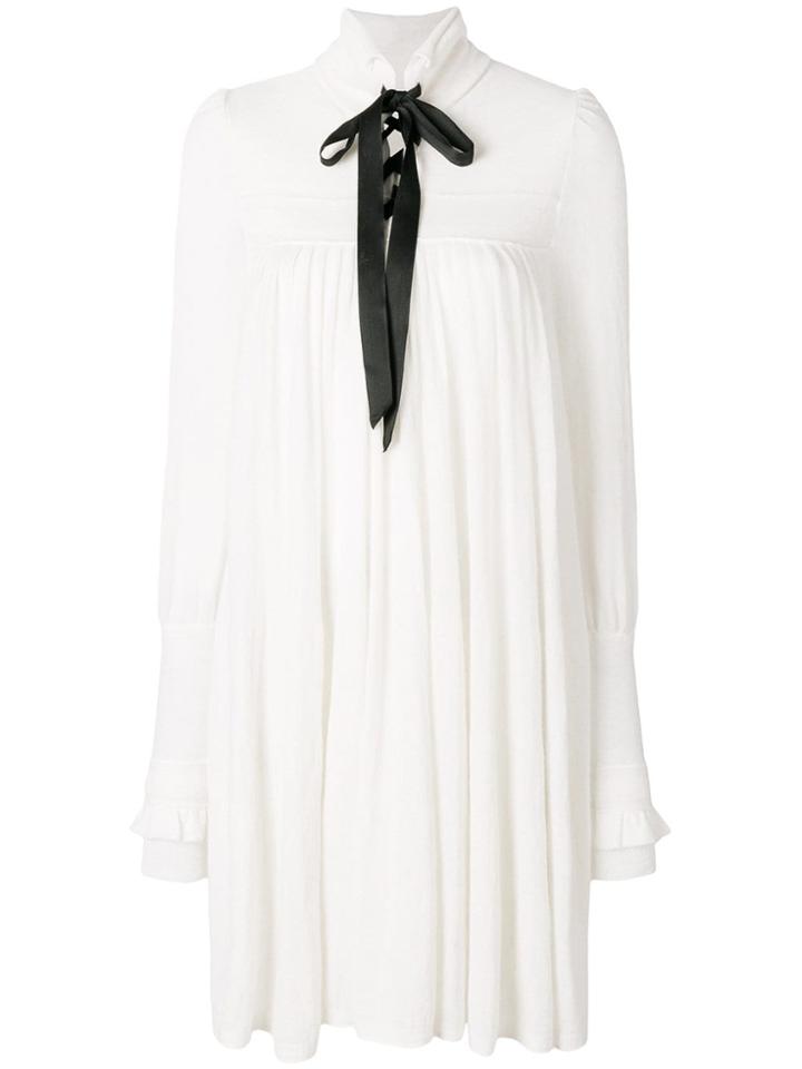 Philosophy Di Lorenzo Serafini Tied Neck Shift Dress - White