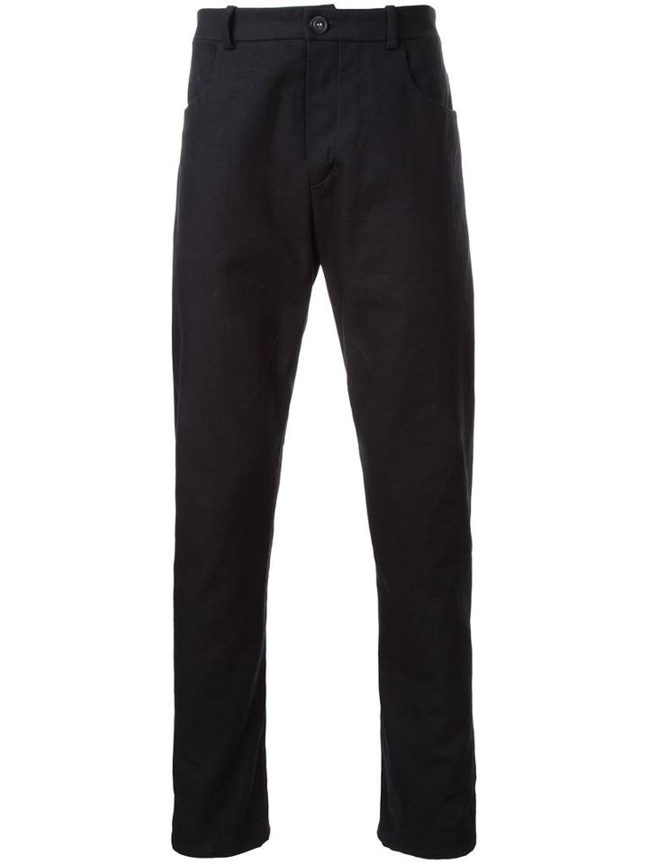 Assin Five Pocket Skinny Trousers, Men's, Size: Large, Black, Cotton