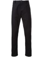 Assin Five Pocket Skinny Trousers, Men's, Size: Large, Black, Cotton
