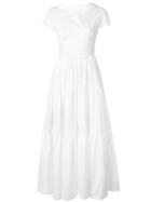 Aspesi Long Doll Styled Dress - White