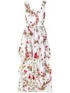 Alexander Mcqueen Poppy Print Dress - White