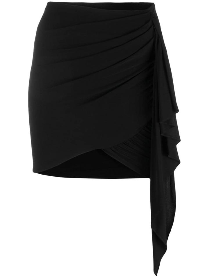 Alexandre Vauthier Asymmetric Drape Skirt - Black