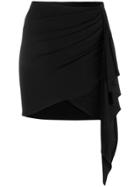 Alexandre Vauthier Asymmetric Drape Skirt - Black