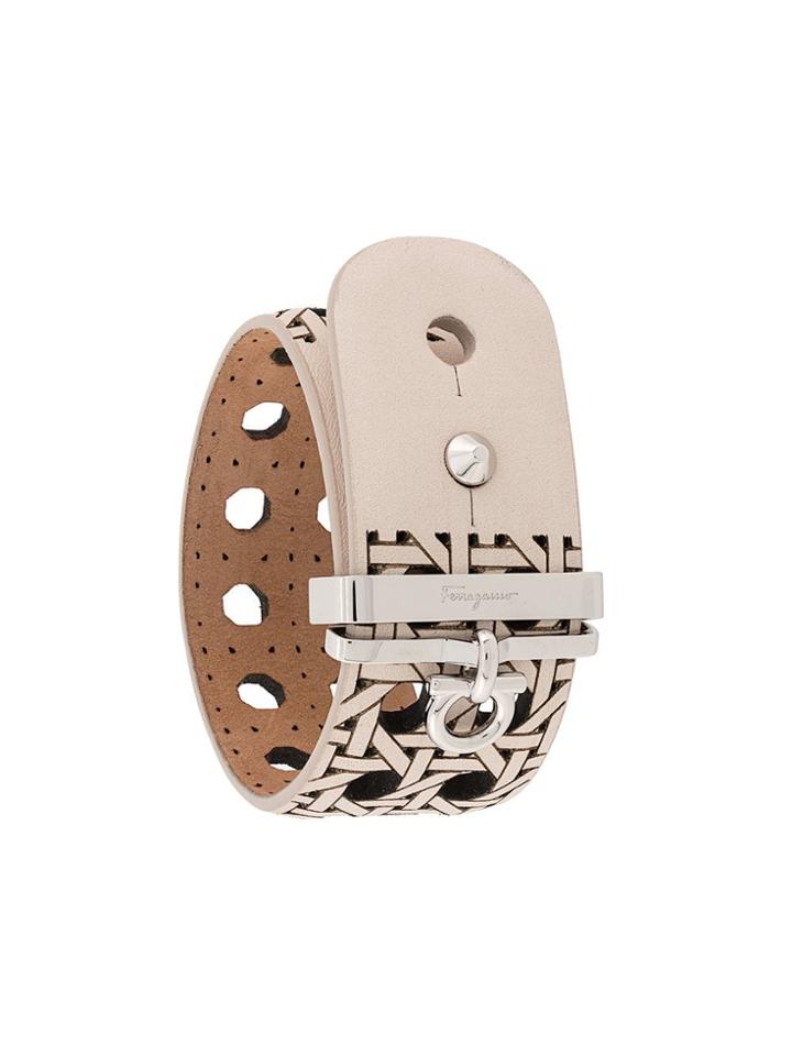 Salvatore Ferragamo Gancio Charm Bracelet - Neutrals