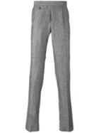 Incotex - Tailored Trousers - Men - Silk/linen/flax - 50, Grey, Silk/linen/flax