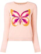 Twin-set Butterfly Print Jumper - Pink & Purple