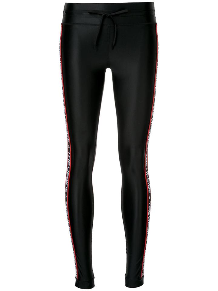 The Upside Logo Stripe Leggings - Black