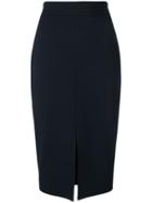 Peserico Fitted Pencil Skirt - Blue