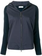 Fabiana Filippi Contrast Panel Hoodie - Blue