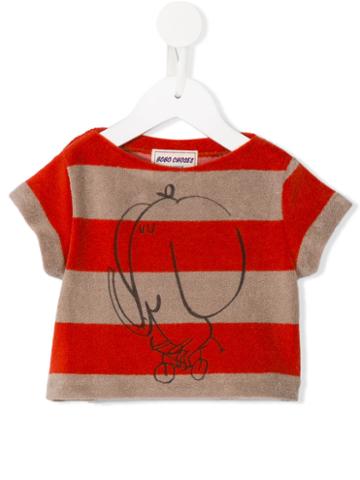 Bobo Choses - Terry The Cyclist T-shirt - Kids - Cotton/polyester - 9-12 Mth, Red
