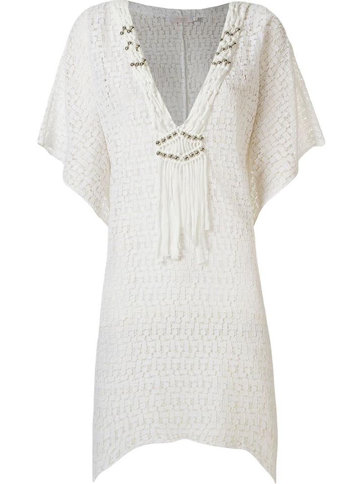 Brigitte Embellished Neck Pattern Lace Dress