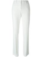 Theory Slim Tailored Trousers, Women's, Size: 4, White, Polyester/triacetate