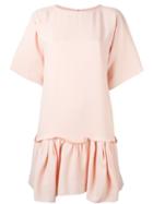 Chloé Pleated Hem Dress, Women's, Size: 36, Pink/purple, Acetate/viscose/silk