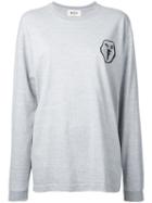 G.v.g.v.flat Printed Sweatshirt, Women's, Grey, Cotton