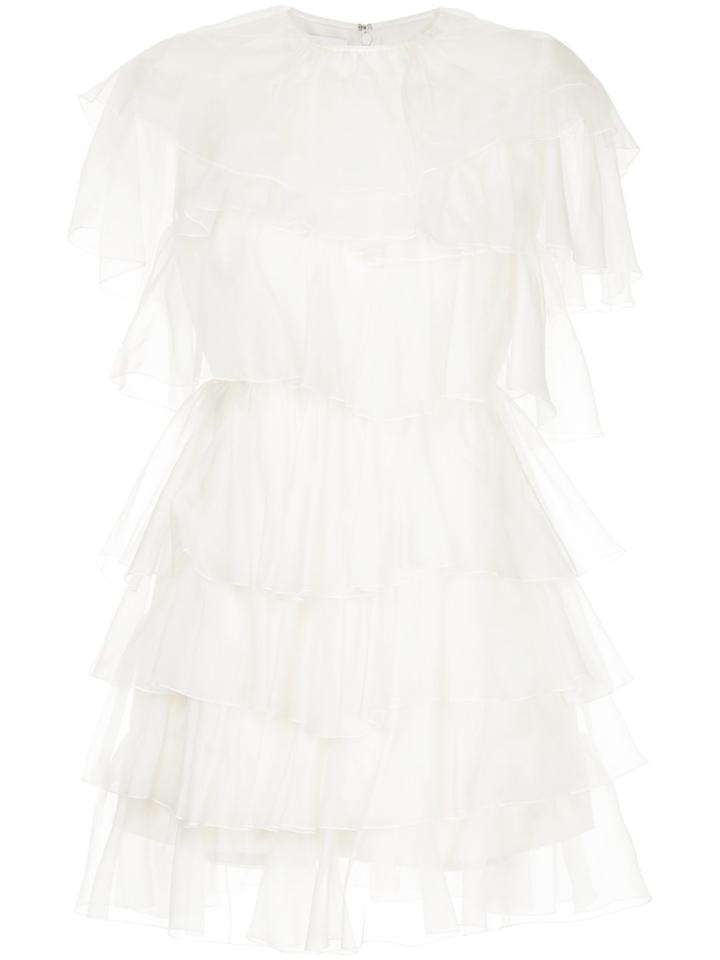 Giambattista Valli Tiered Mini Dress - White