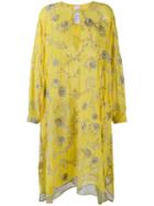 Ashish Embroidered Kaftan Dress, Women's, Size: Xs, Yellow/orange, Silk