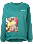 Au Jour Le Jour Caravaggio Print Sweatshirt - Green