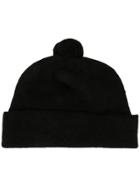 Margaret Howell Knitted Pompom Beanie - Black