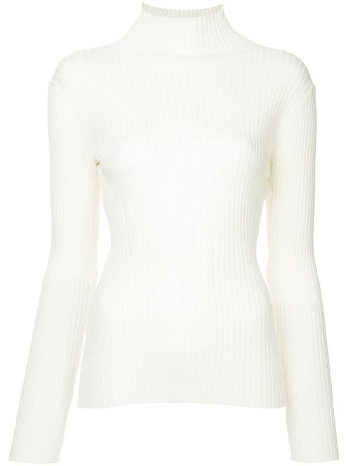 Des Prés Ribbed Turtleneck Jumper - White