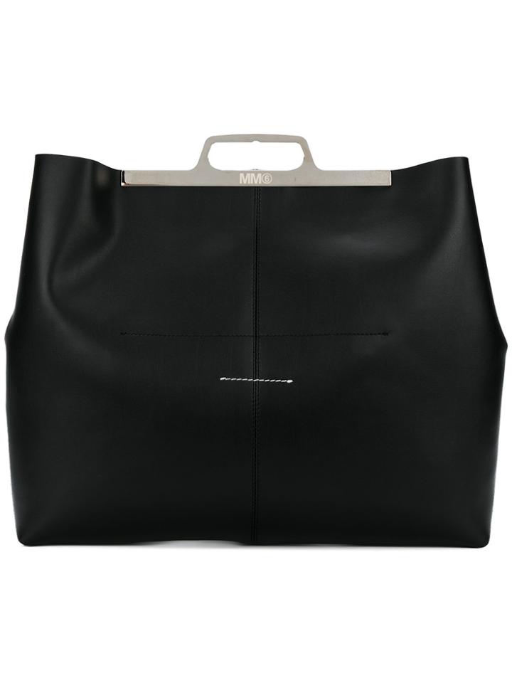 Mm6 Maison Margiela Slim Handle Tote Bag - Black