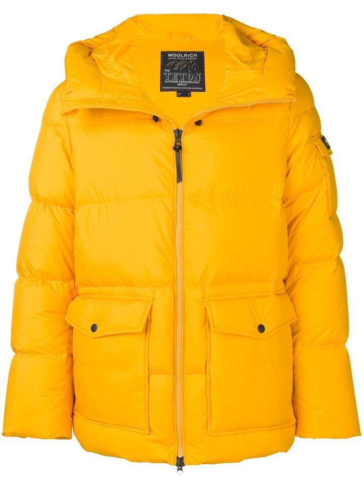 Woolrich Zipped Up Padded Jacket - Yellow
