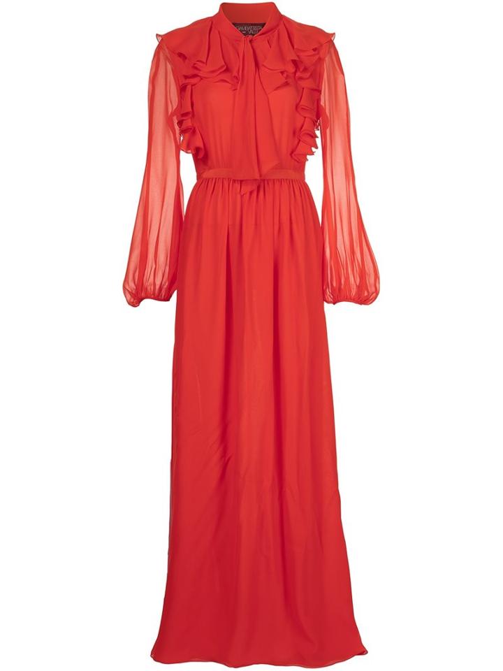 Giambattista Valli Ruffled Long Dress