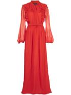 Giambattista Valli Ruffled Long Dress