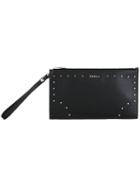 Furla Studded Wristlet Clutch, Women's, Black