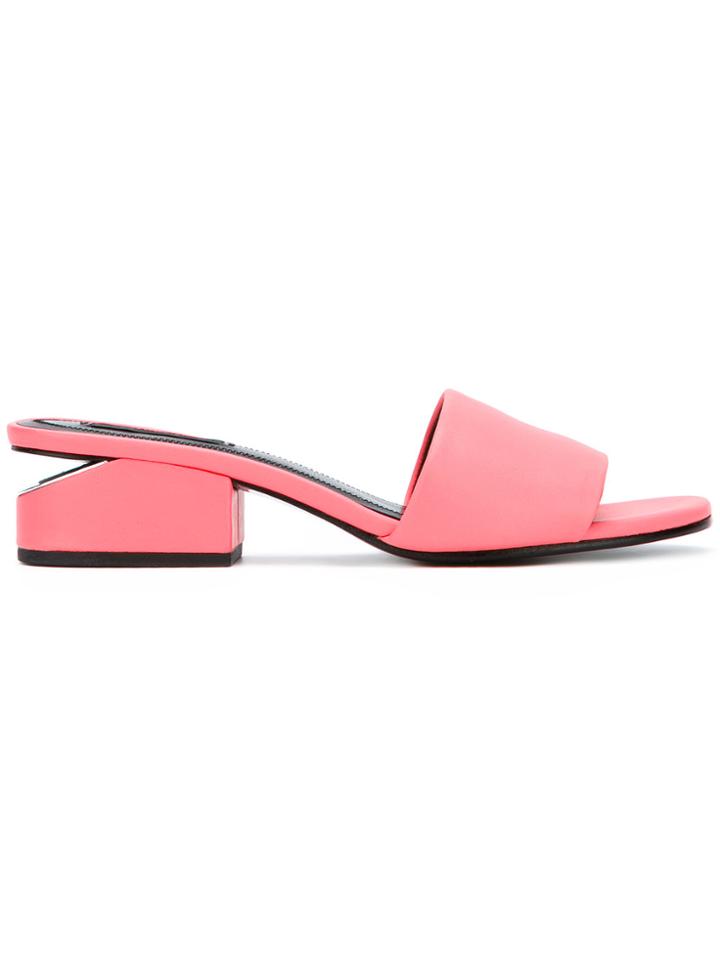 Alexander Wang Lou Mules - Pink & Purple