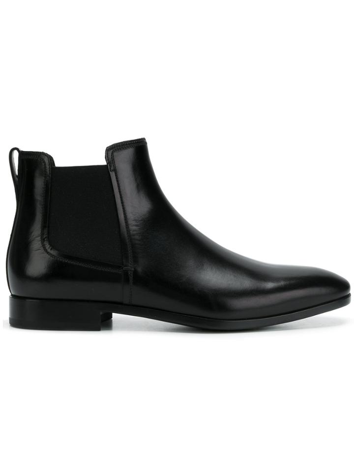 Salvatore Ferragamo Elasticated Panel Boots - Black