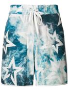 Perfect Moment Super Mojo Ocean Print Swim Shorts - Blue