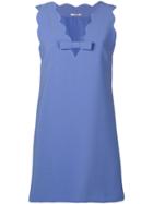 Miu Miu Scalloped Neck Dress - Blue