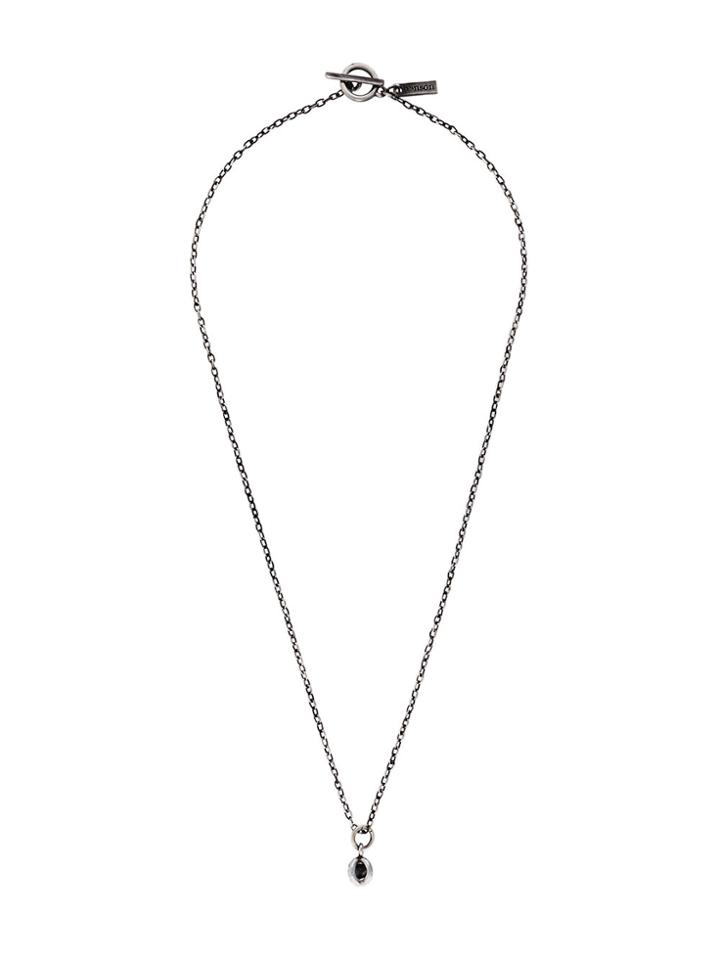 Henson Diamond Cube Cage Necklace - Metallic