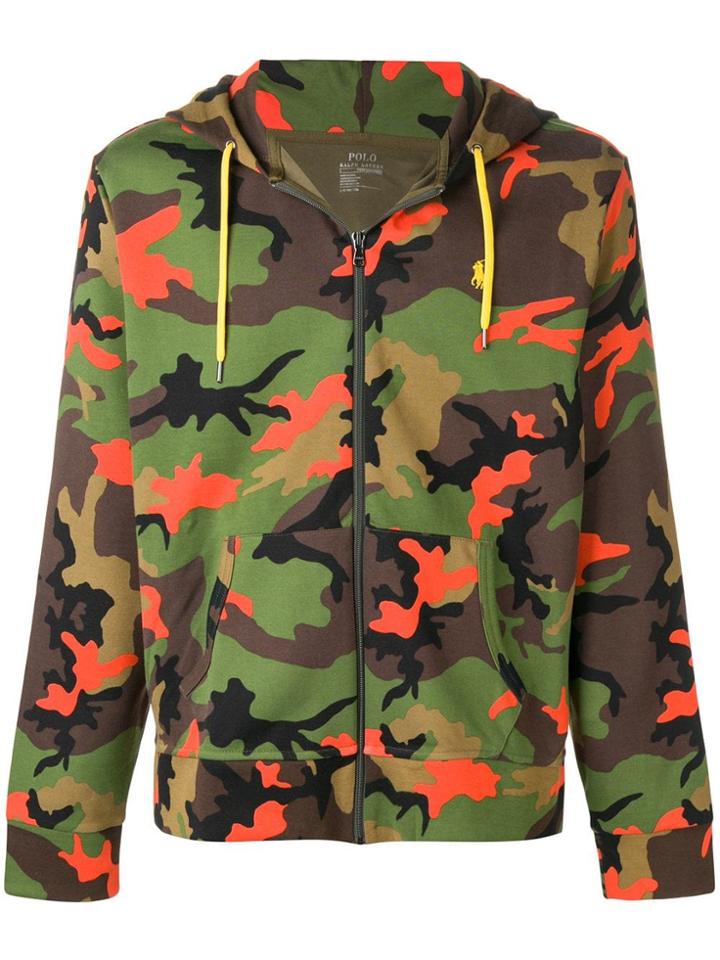 Polo Ralph Lauren Camouflage Print Hoodie - Green