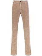 Massimo Alba Corduroy Straight Leg Trousers - Nude & Neutrals