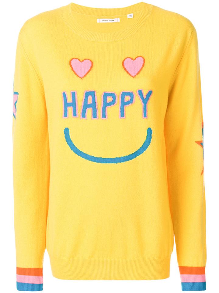 Chinti & Parker Happy Sweater - Yellow & Orange