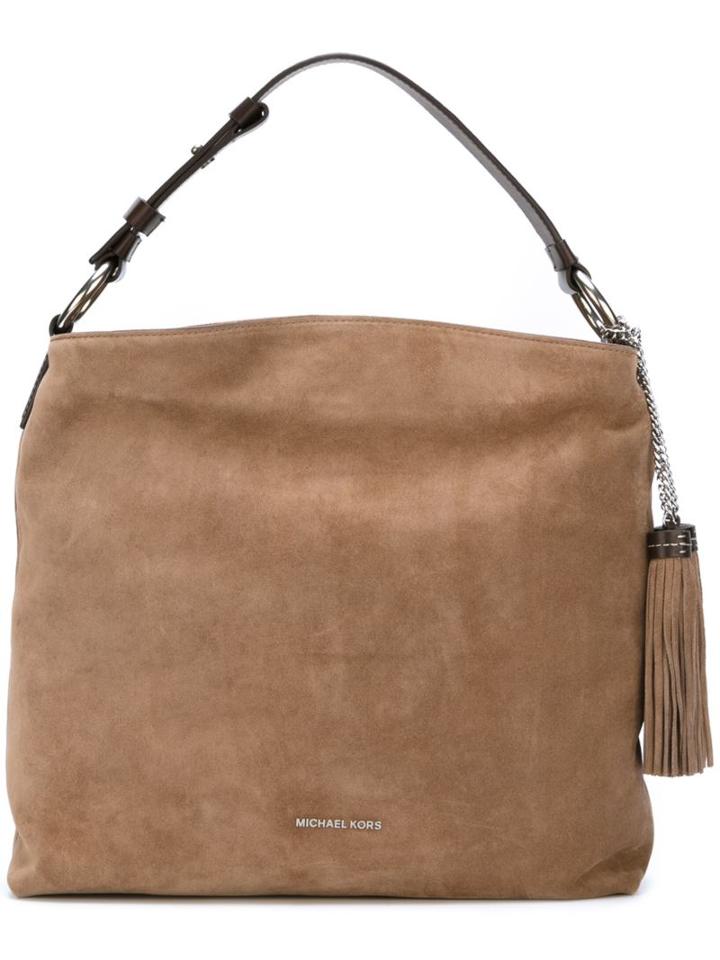 Michael Michael Kors Large 'elyse' Shoulder Bag, Women's, Nude/neutrals