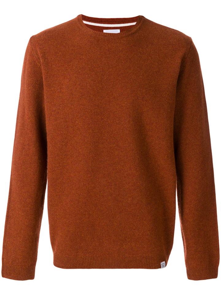 Norse Projects Crew Neck Jumper - Yellow & Orange