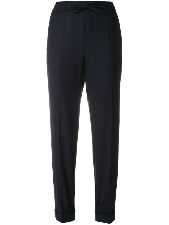 P.a.r.o.s.h. Piped Cropped Trousers - Blue