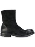 The Last Conspiracy Front Zip Ankle Boots - Black