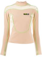 Misbhv Sheer Panel Top - Neutrals