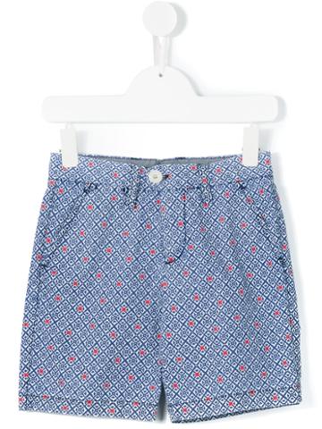 Hartford Kids - Patterned Shorts - Kids - Cotton - 12 Yrs, Blue